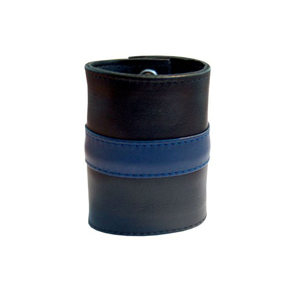 BDSM Leather Handcuffs β Colorful Master-Slave Bondage Cuffs with 3-Button Closure