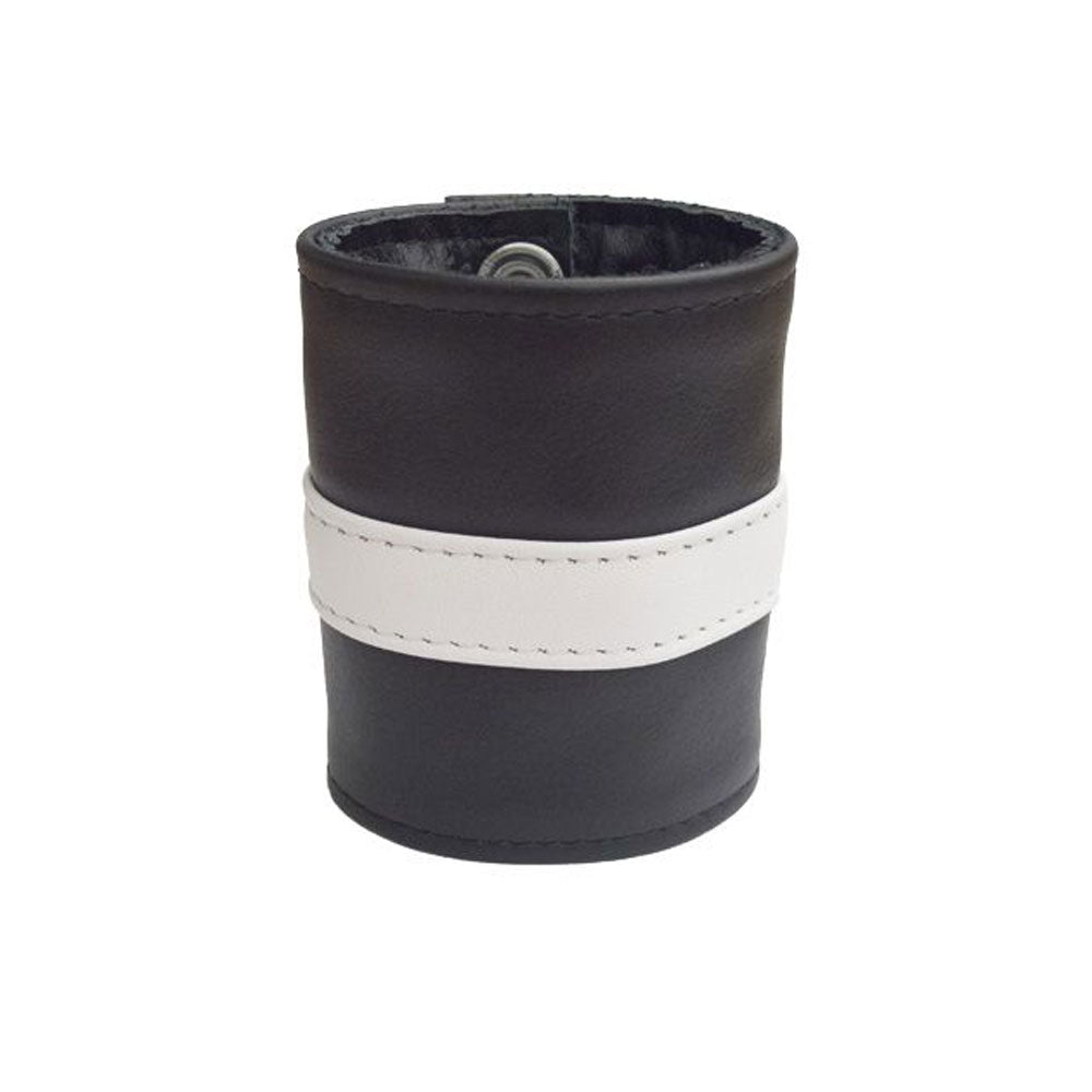 BDSM Leather Handcuffs β Colorful Master-Slave Bondage Cuffs with 3-Button Closure