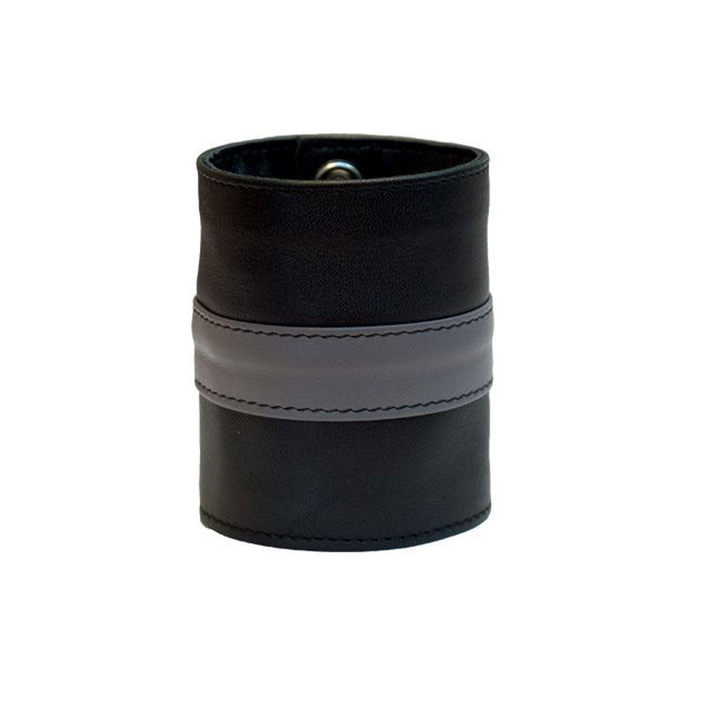 BDSM Leather Handcuffs β Colorful Master-Slave Bondage Cuffs with 3-Button Closure