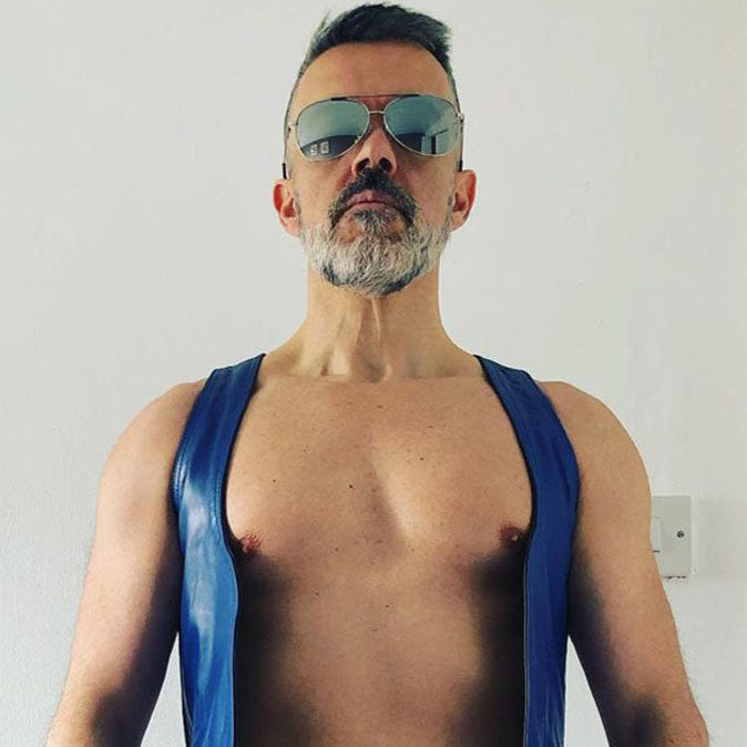 Men’s Real Cowhide Slim Fit Leather Bartender Vest