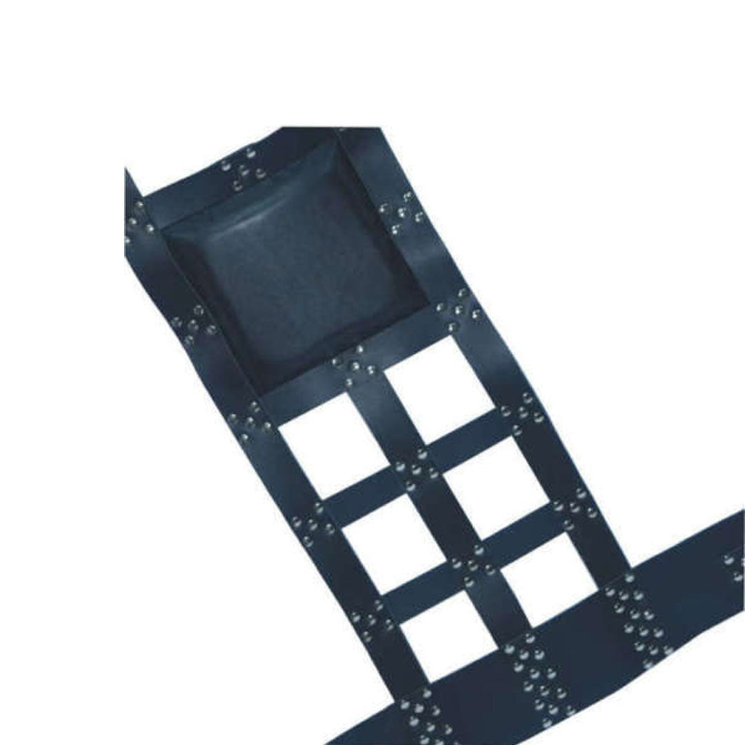 Premium Cowhide Leather Bondage Sling with Double-Ply Straps & Chrome Hardware