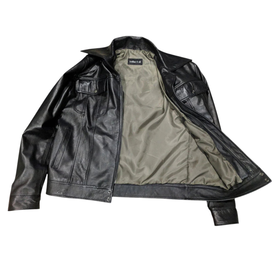 Elvis Presley Style Lamb Leather Jacket – King of Rock Replica