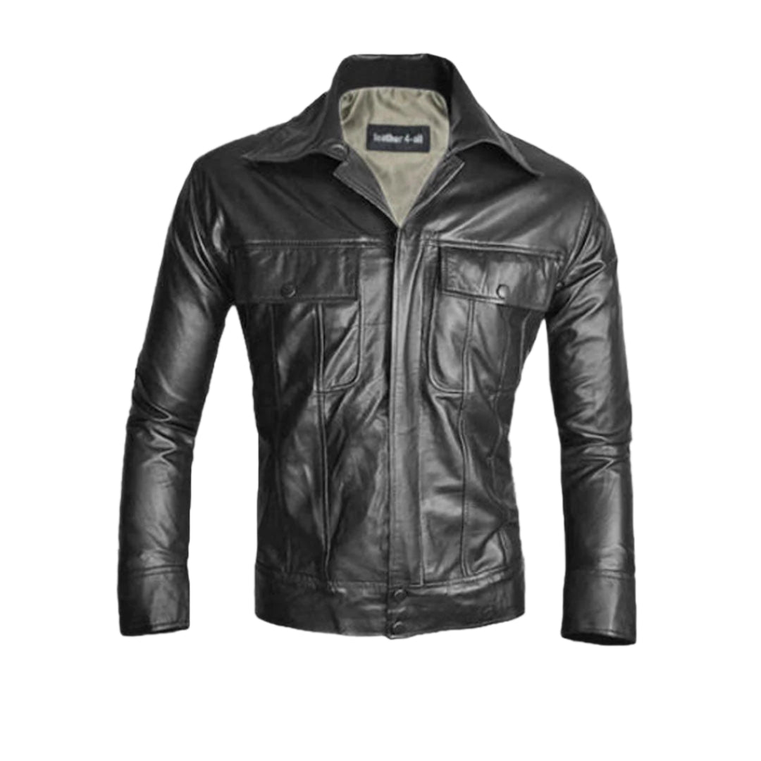 Elvis Presley Style Lamb Leather Jacket – King of Rock Replica