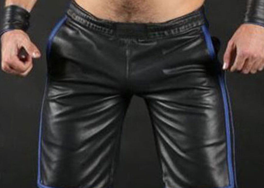 Men’s Lamb Leather Basketball Shorts – 3 Color Sports Edition