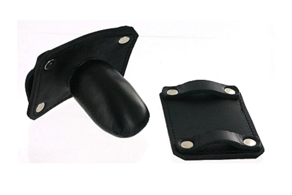Genuine Leather Muzzle Hood with Blindfold & Gag β Adjustable Bondage Mask