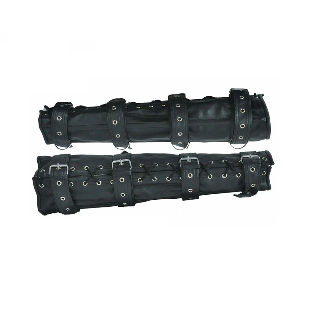 Leather Arm & Leg Binders – Steel Boned Cowhide Restraints (2 Pcs)