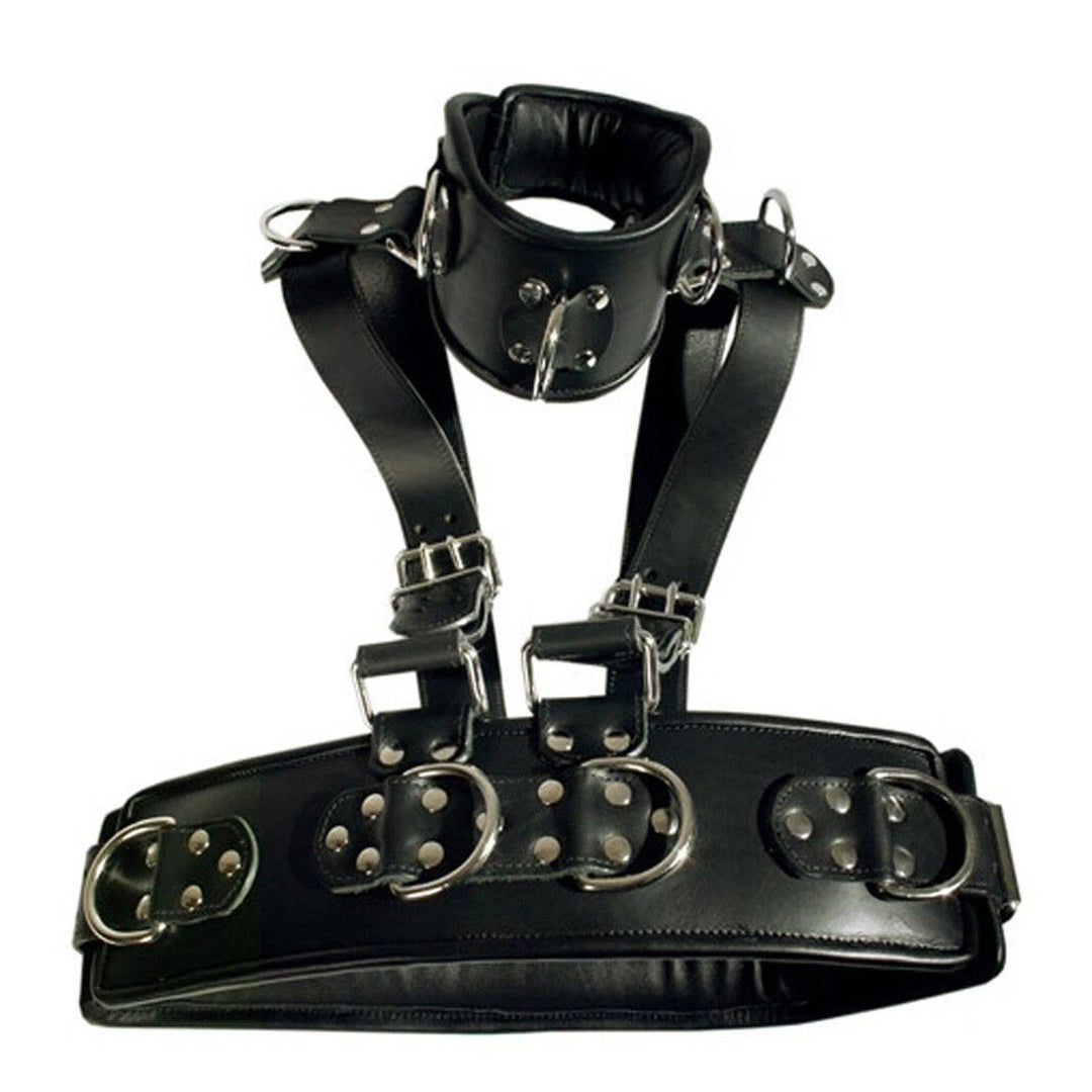 Men’s Real Leather Full Body Harness