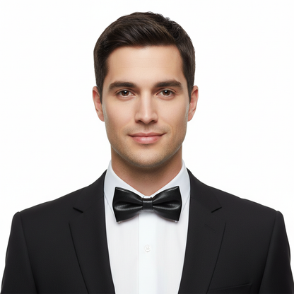 Men’s 100% Natural Sheep High Quality Leather Men’s Lamb Leather Bow Tie – 100% Natural                           Sheep Leather, Handcrafted Elegance