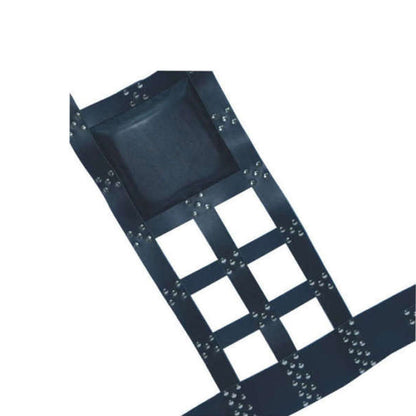 Premium Cowhide Leather Bondage Sling with Double-Ply Straps & Chrome Hardware