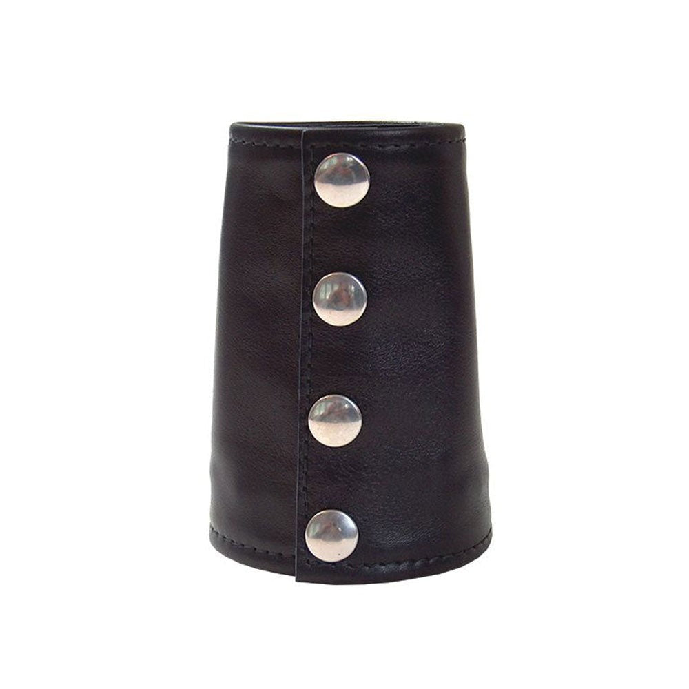 BDSM Leather Wrist Cuffs with Hidden Inner Zip Pocket – Master & Slave Restraints