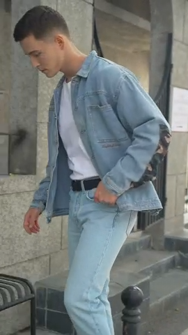 Men’s Genuine Leather Casual Jeans Belt – Handmade Everyday Leather Belt (Bourbon Brown Double Stitch)