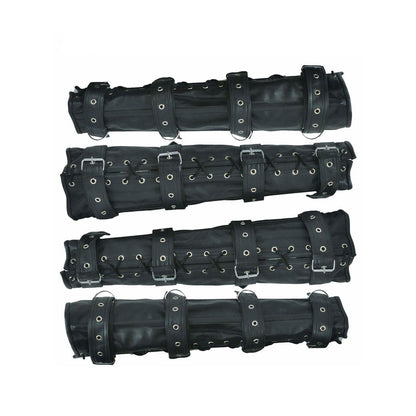 Premium Leather Arm and Leg Binders Set – 4 Pcs Steel Reinforced Restraints