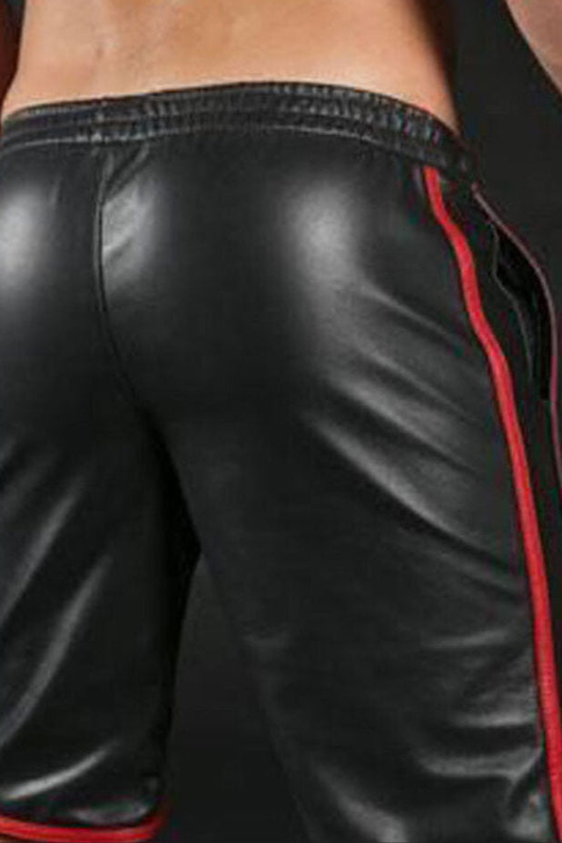Men’s Lamb Leather Basketball Shorts – 3 Color Sports Edition