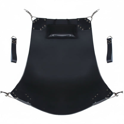Heavy Duty Leather Sex Swing – Real Thick Cowhide Sling with Head Cushion