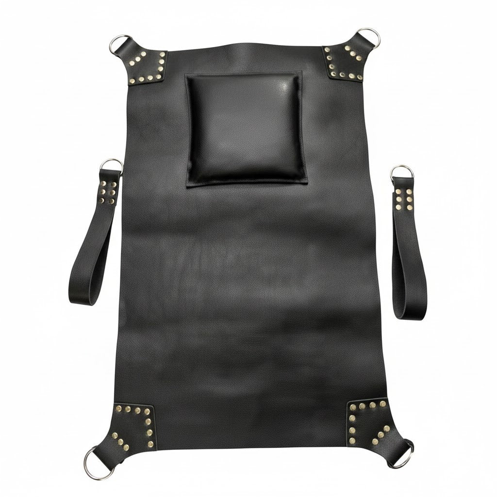 Heavy Duty Leather Sex Swing – Real Thick Cowhide Sling with Head Cushion