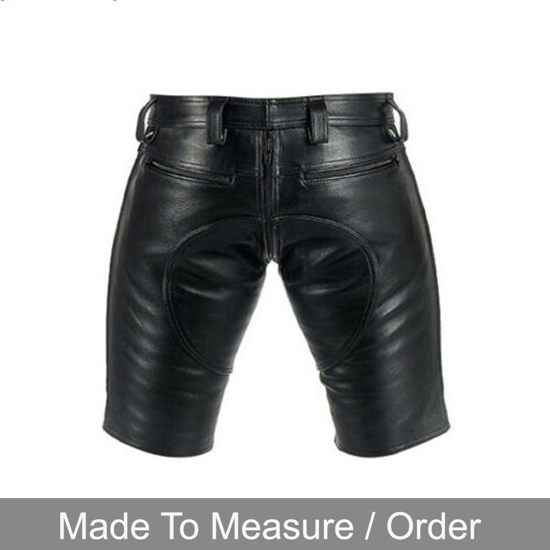 Men’s Real Leather Shirt - Shorts Set & Wristbands