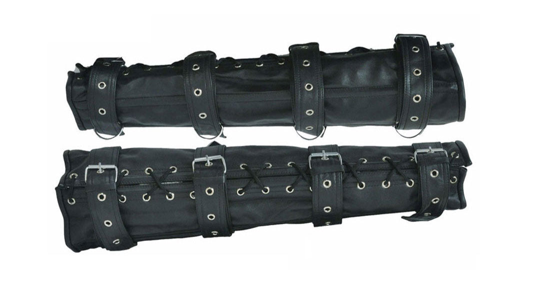 Leather Arm & Leg Binders – Steel Boned Cowhide Restraints (2 Pcs)