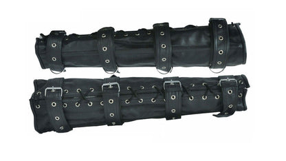 Leather Arm & Leg Binders – Steel Boned Cowhide Restraints (2 Pcs)