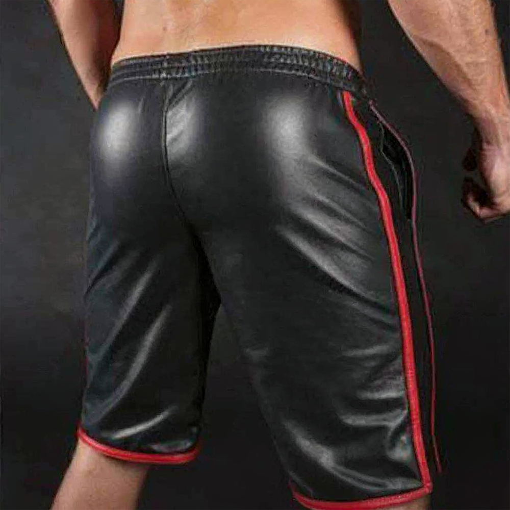 Men’s Lamb Leather Basketball Shorts – 3 Color Sports Edition