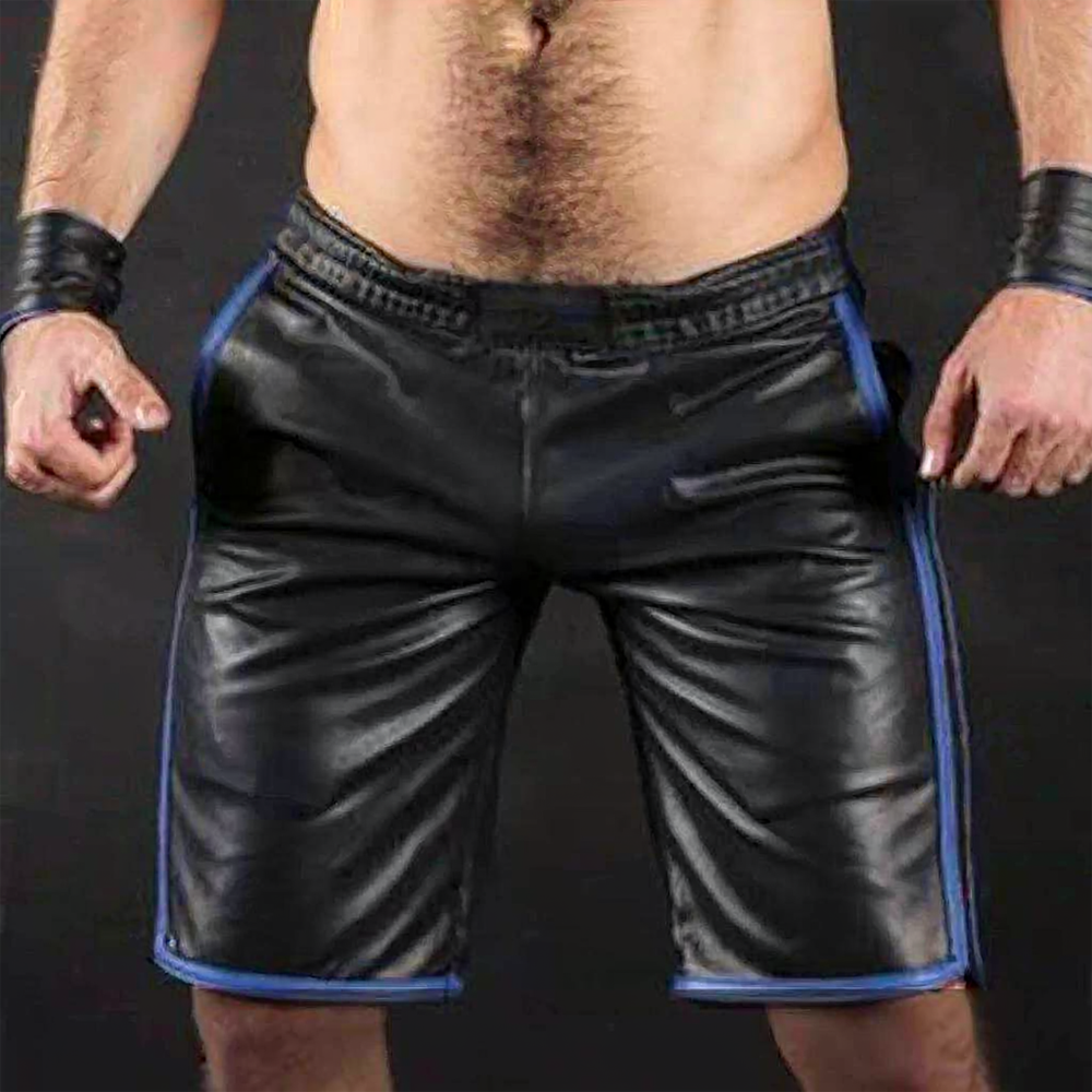 Men’s Lamb Leather Basketball Shorts – 3 Color Sports Edition