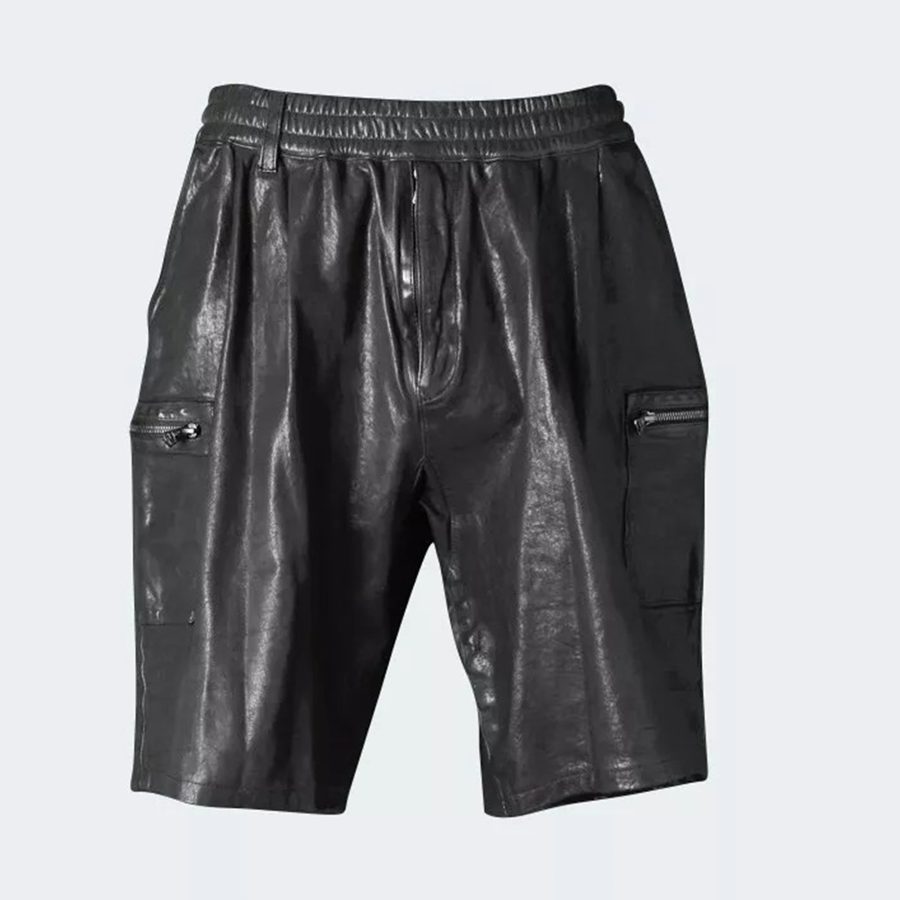 Men's Real Lamb Leather Shorts/Sports Shorts/ Casual Wear