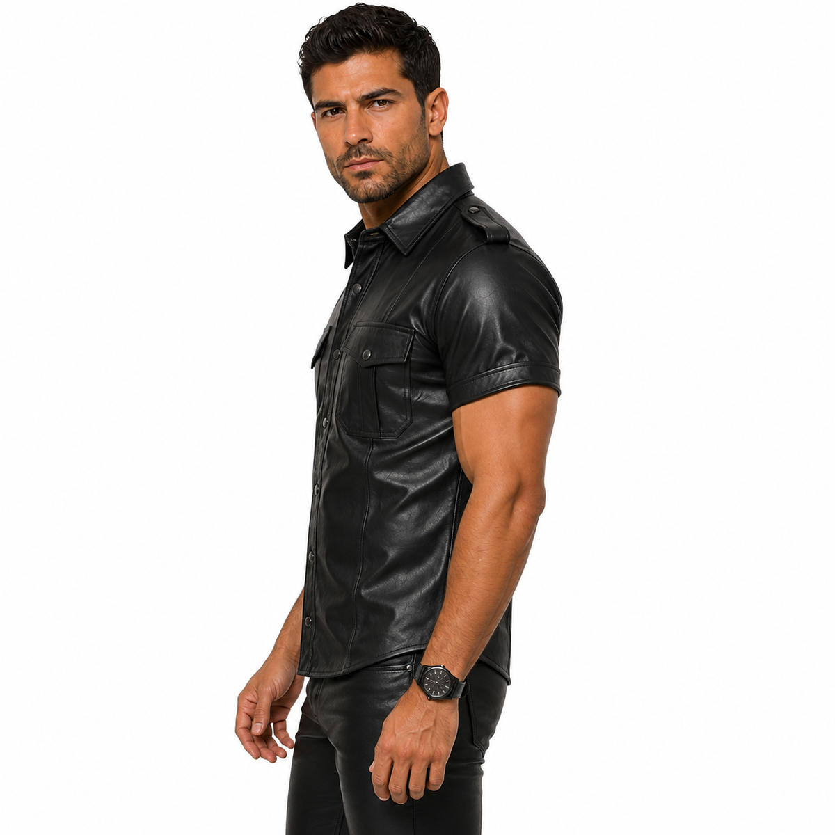 black-leather-snap-shirt-side-profile-studio.jpg