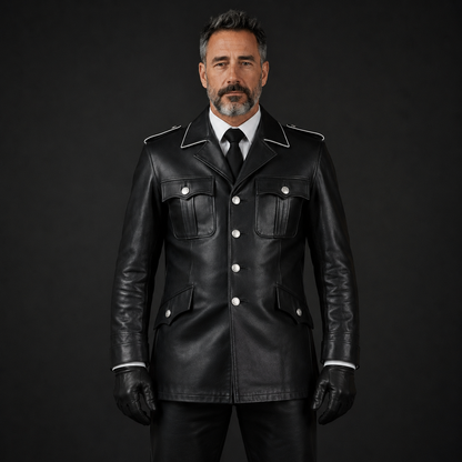 Herren BLUF Hemdjacke aus Rindsleder
