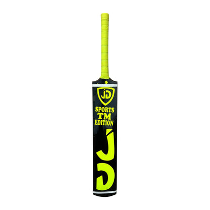 JD Original Coconut Wood Tape Ball Cricket Bat – Black Finish
