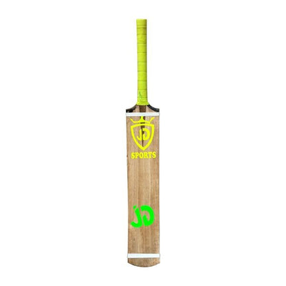 JD Original Coconut Wood Tape Ball Cricket Bat – Black Finish
