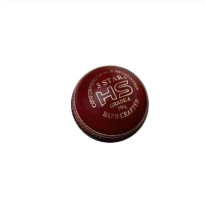 HS 3 Star Hard Cricket Ball Box – Pack of 6 Premium Hard Balls