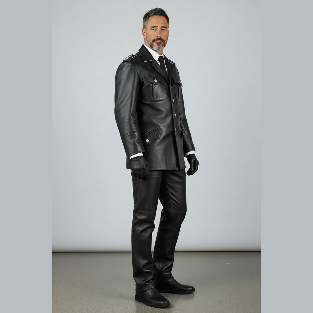 Men’s Cowhide Classic Leather BLUF Shirt Jacket
