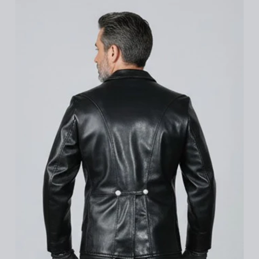 Men’s Cowhide Classic Leather BLUF Shirt Jacket