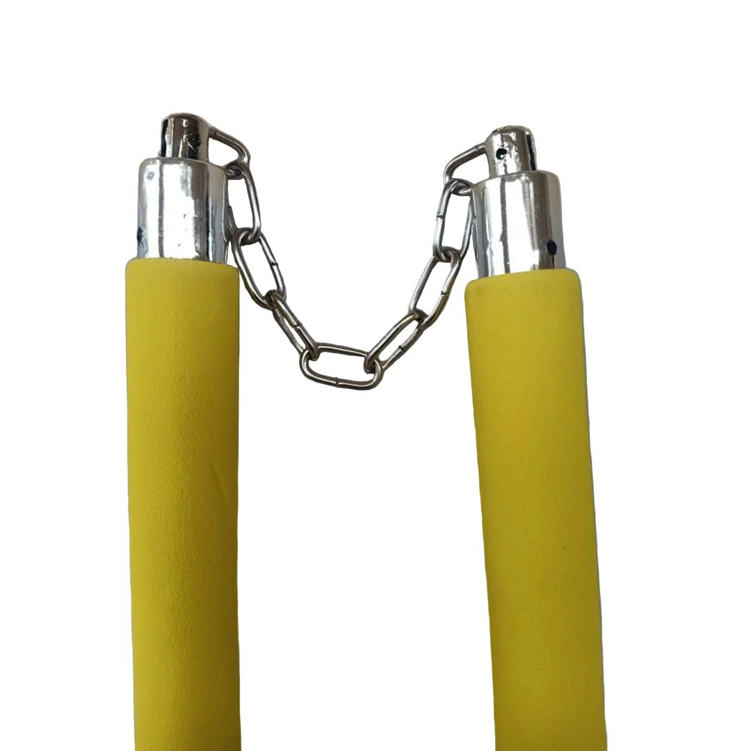 Shop Basix Martial Arts & Boxing yellow foam nunchaku with metal chain connectors for safe practice