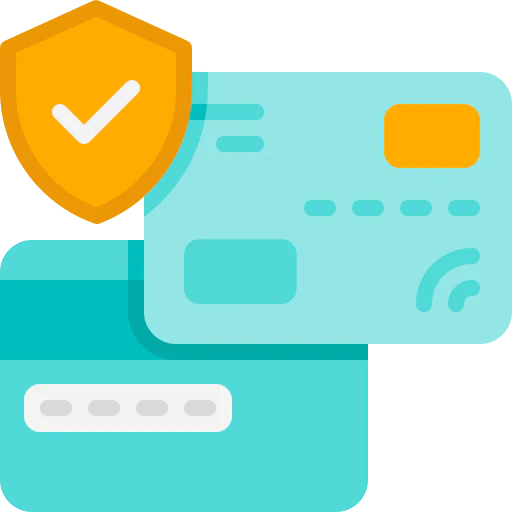 Secure payment badge with credit cards – ShopBasix safe transactions