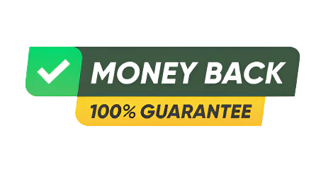 100% money-back guarantee badge – ShopBasix customer assurance