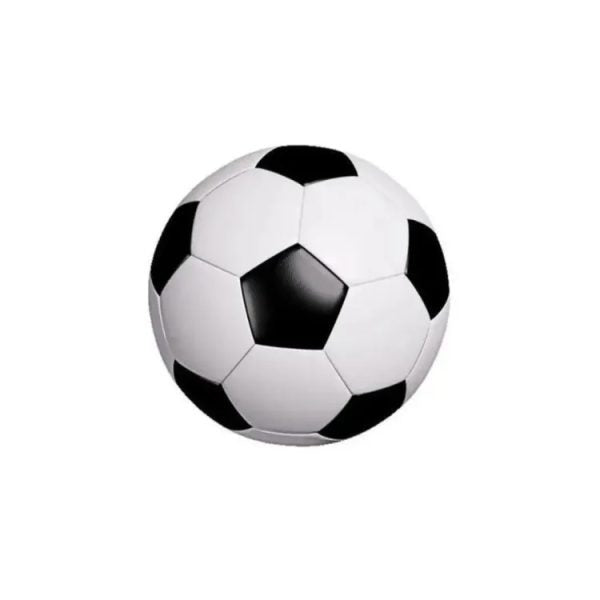 Standard Size Leather Football | Black & White Double-Star Design