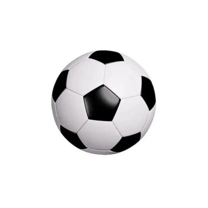 Standard Size Leather Football | Black & White Double-Star Design