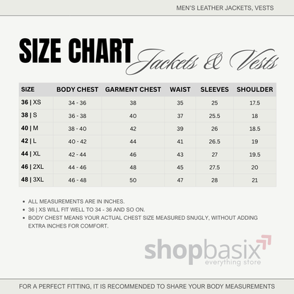 Men’s Vintage Waxed Cowhide Leather Biker Vest – Motorcycle Style