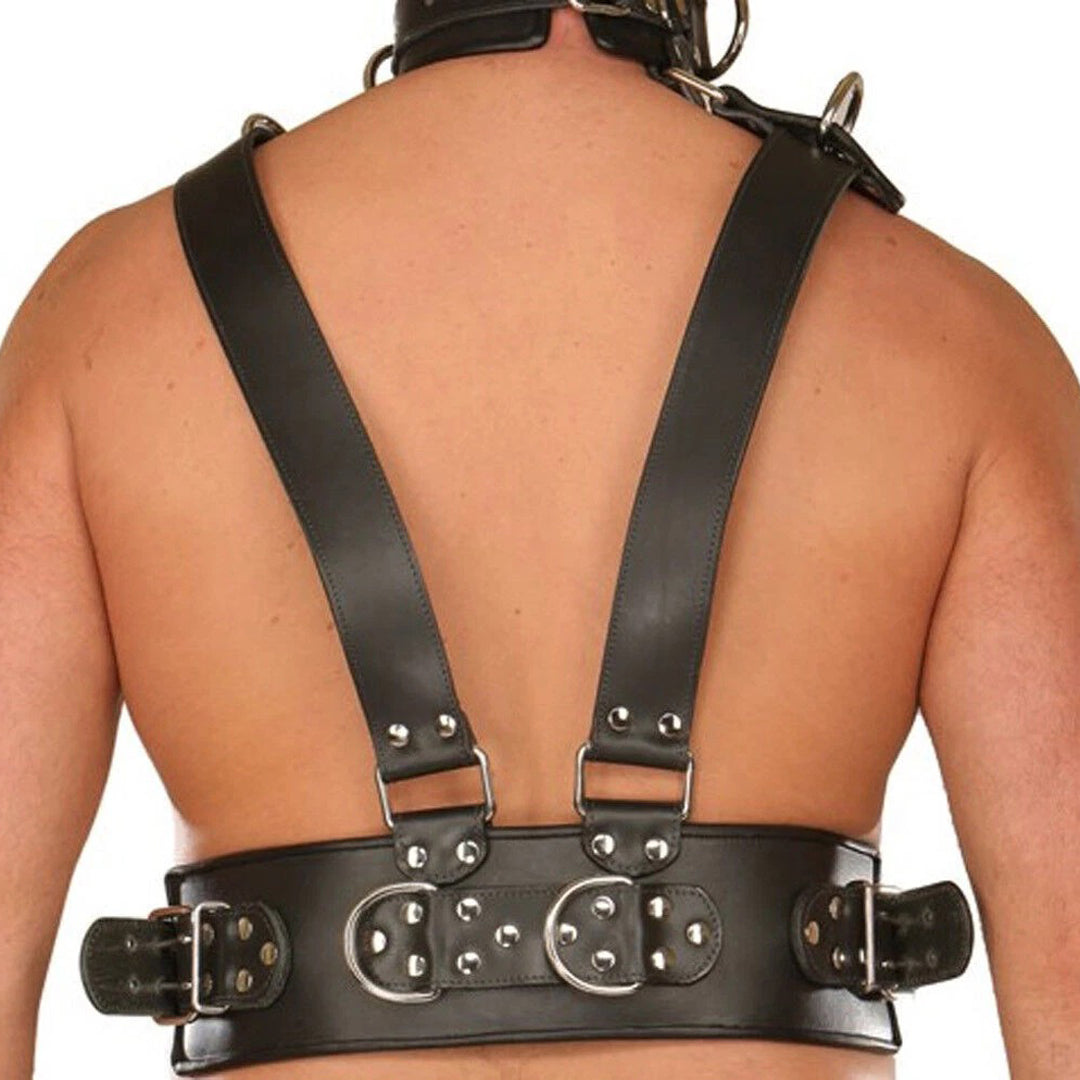 Men’s Real Leather Full Body Harness
