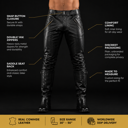 mens-double-zip-leather-biker-pants-bluf-infograhic