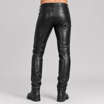 Herren Echtlederhose – Klassischer 501 Stil | Street Ready & Langlebig