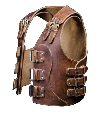 Handmade Vintage Thick Leather Biker Vest for Men – Steampunk Chopper Style